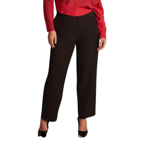 11 Honore Collection Brook Tuxedo pants Trouser black Size 20 - Picture 1 of 9